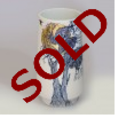 BLUE BUSHVELD TREES IN THE MOONLIGHT POT 1